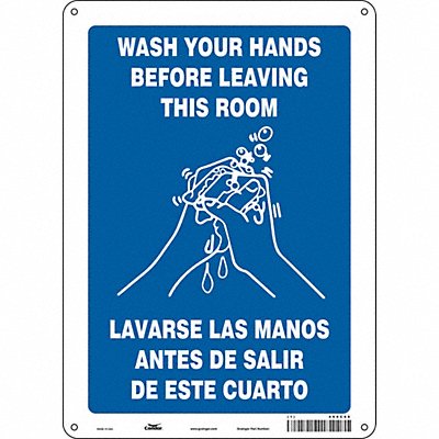 Safety Sign 14 in x 10 in Polyethylene