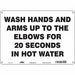 Safety Sign 10 in x 14 in Polyethylene