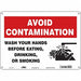 Safety Sign 10 in x 14 in Aluminum