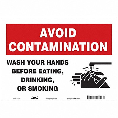 Safety Sign 10 in x 14 in Vinyl