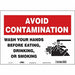 Safety Sign 10 in x 14 in Vinyl
