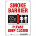 Safety Sign 10 in x 7 in Aluminum