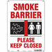 Safety Sign 14 in x 10 in Aluminum