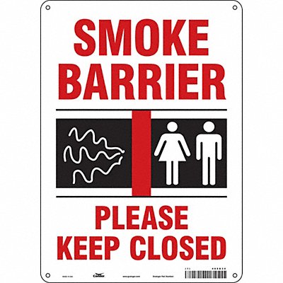 Safety Sign 14 in x 10 in Polyethylene