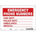 Safety Sign 7 in x 10 in Aluminum
