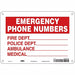 Safety Sign 7 in x 10 in Polyethylene