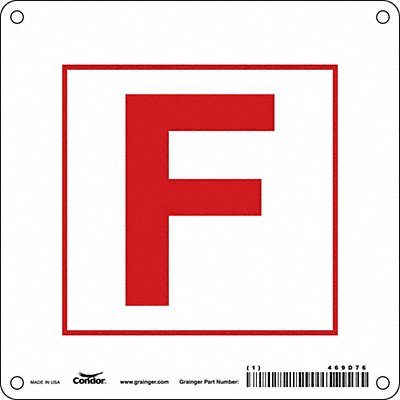 Safety Sign 6 in x 6 in Aluminum