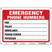 J9297 Safety Sign 10 in x 14 in Aluminum