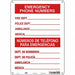 Safety Sign 14 in x 10 in Aluminum