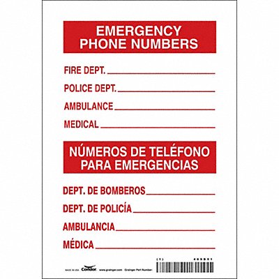 Safety Sign 10 in x 7 in Vinyl