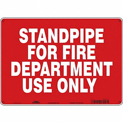 Safety Sign 10 in x 14 in Aluminum