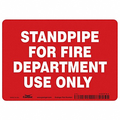 Safety Sign 5 in x 7 in Vinyl