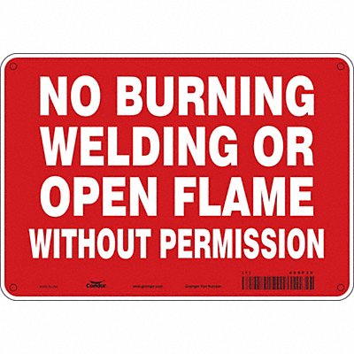 Safety Sign 7 in x 10 in Polyethylene