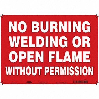 Safety Sign 10 in x 14 in Polyethylene