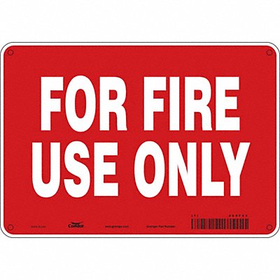 Safety Sign 7 in x 10 in Aluminum