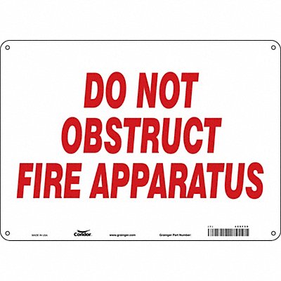Safety Sign 10 in x 14 in Polyethylene