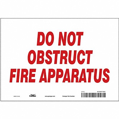 Safety Sign 7 in x 10 in Vinyl