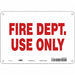 Safety Sign 7 in x 10 in Aluminum