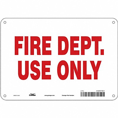 Safety Sign 7 in x 10 in Polyethylene