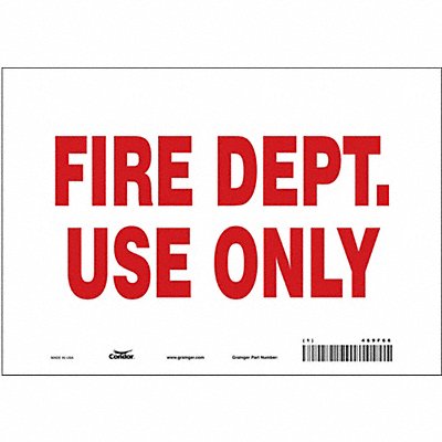 Safety Sign 7 in x 10 in Vinyl