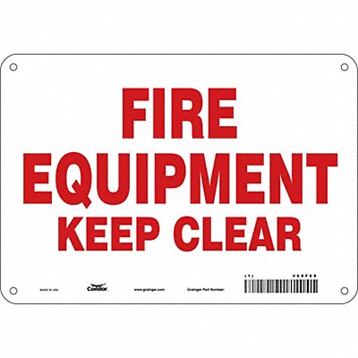 Safety Sign 7 in x 10 in Aluminum