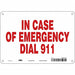 J9315 Safety Sign 7 in x 10 in Polyethylene