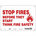 Safety Sign 7 inx10 in Polyethylene