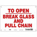 Safety Sign 7 in x 10 in Aluminum
