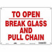 Safety Sign 10 in x 14 in Aluminum