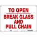 Safety Sign 10 in x 14 in Polyethylene