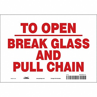 Safety Sign 7 in x 10 in Vinyl