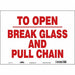 Safety Sign 10 in x 14 in Vinyl
