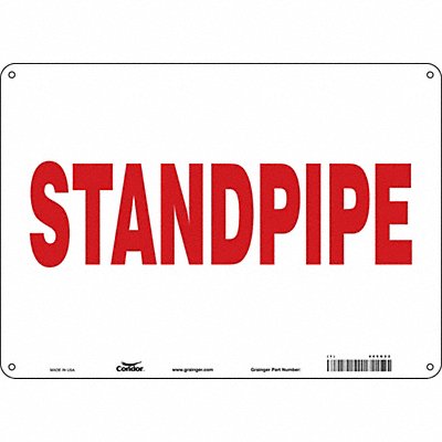 Safety Sign 10 in x 14 in Polyethylene