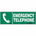 Safety Sign 5 in x 14 in Glow Vinyl