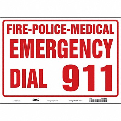 J9329 Safety Sign 10 in x 14 in Glow Vinyl