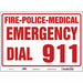 J9329 Safety Sign 10 in x 14 in Glow Vinyl