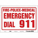 J9329 Safety Sign 7 in x 10 in Vinyl
