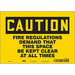 Safety Sign 7 in x 10 in Vinyl