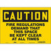 Safety Sign 10 in x 14 in Vinyl