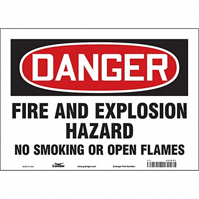Safety Sign 10 inx14 in Vinyl