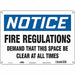Safety Sign 10 in x 14 in Polyethylene