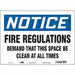Safety Sign 10 in x 14 in Vinyl