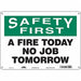 Safety Sign 10 in x 14 in Aluminum