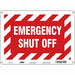 Safety Sign 10 in x 14 in Aluminum