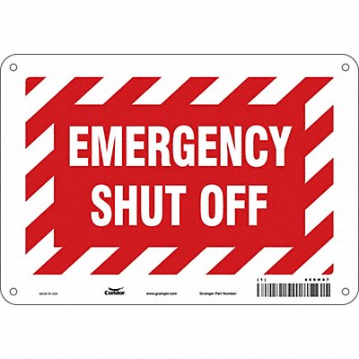 Safety Sign 7 in x 10 in Polyethylene