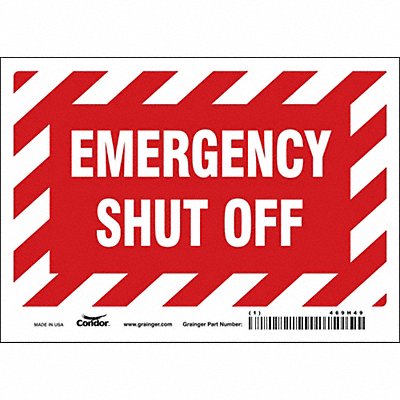 Safety Sign 5 in x 7 in Vinyl