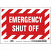 Safety Sign 5 in x 7 in Vinyl