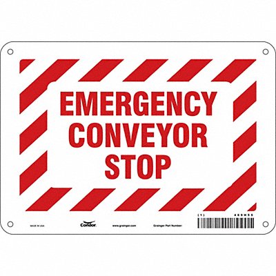 Safety Sign 7 in x 10 in Aluminum