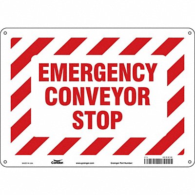 Safety Sign 10 in x 14 in Polyethylene