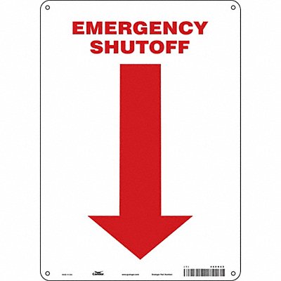 Safety Sign 14 in x 10 in Aluminum